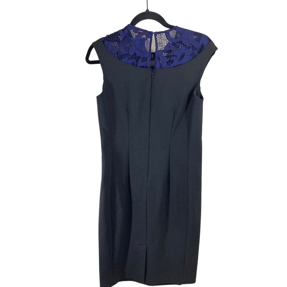 Cynthia Steffe Pleated A Line Lace Collared Cotton Dress - Picture 4 of 9